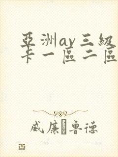 亚洲av三级不卡一区二区三区
