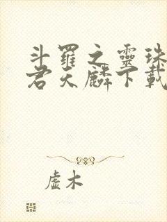 斗罗之灵珠神剑君天麟下载全文封面