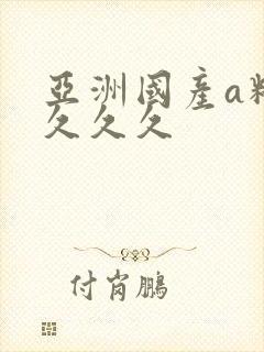 亚洲国产a精品久久久