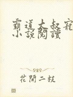 霸道大叔宠甜妻小说阅读