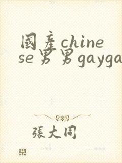 国产chinese男男gaygay网站2025