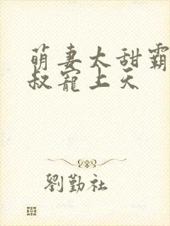 萌妻太甜霸道大叔宠上天