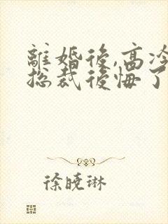 离婚后,高冷女总裁后悔了封面