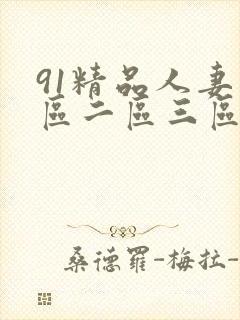 91精品人妻一区二区三区蜜桃成人