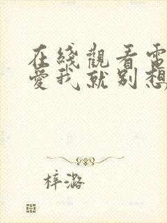 在线观看电视剧爱我就别想太多全集