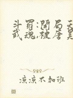 斗罗:开局天使武魂,被唐昊追杀封面