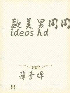欧美男同同性videos hd