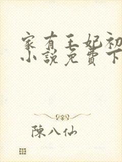 家有王妃初长成小说免费下载