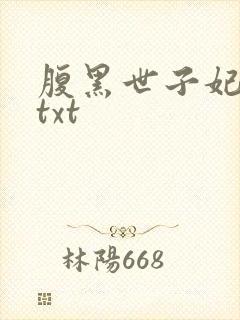 腹黑世子妃日常txt