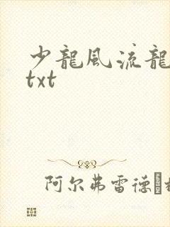 少龙风流龙剑飞txt