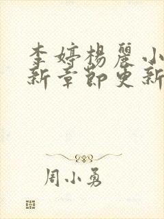 李婷杨丽小说最新章节更新时间