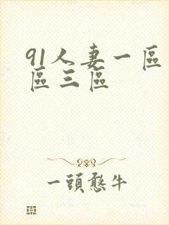 91人妻一区二区三区