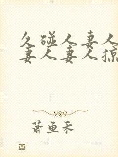 久碰人妻人妻人妻人妻人掠