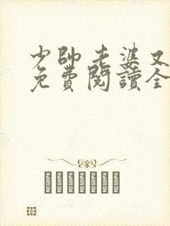 少帅老婆又跑了免费阅读全文封面