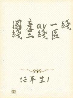 国产av一线二线三线区