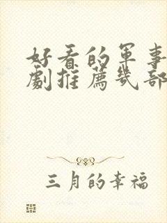 好看的军事电视剧推荐几部