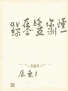av在线你懂的综合亚洲一区