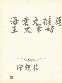 海棠文推荐双男主 文笔好