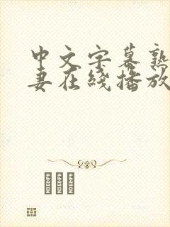 中文字幕熟女人妻在线播放