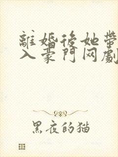 离婚后她带崽嫁入豪门网剧