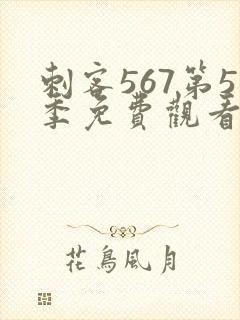 刺客567第5季免费观看完整版