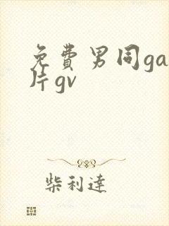 免费男同gay片gv