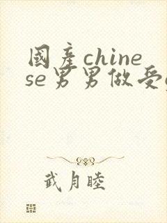 国产chinese男男做受gay网站