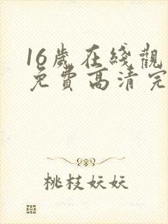 16岁在线观看免费高清完整版韩剧封面