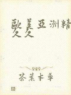 欧美亚洲精品久久久封面