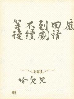 等不到回应的爱后续剧情