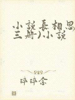 小说长相思(全三册)小说封面