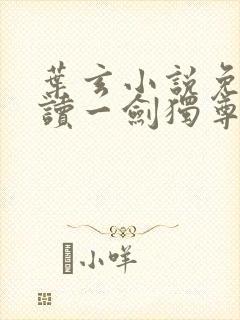 叶玄小说免费阅读一剑独尊