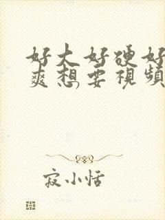 好大好硬好深好爽想要视频