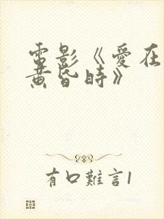 电影《爱在日落黄昏时》