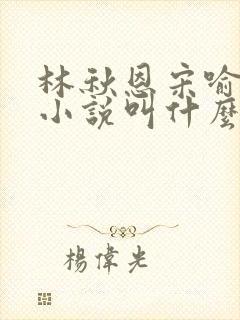 林秋恩宋喻白的小说叫什么名字