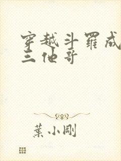 穿越斗罗成为唐三他哥封面