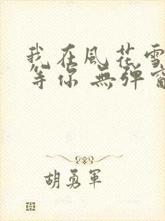 我在风花雪月里等你 无弹窗