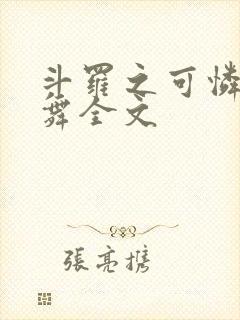 斗罗之可怜的小舞全文封面