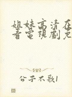 姐妹高清在线观看电视剧免费封面