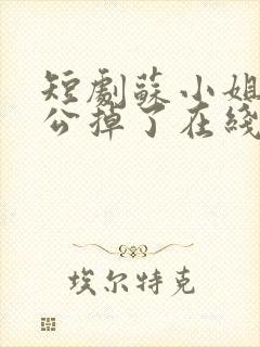 短剧苏小姐你老公掉了在线观看