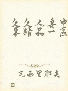 久久人妻中文字幕精品一区二区