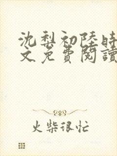 沈梨初陆时霁全文免费阅读最新章节封面