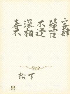 春深不归客清梦不相逢霍肆季毓清小说