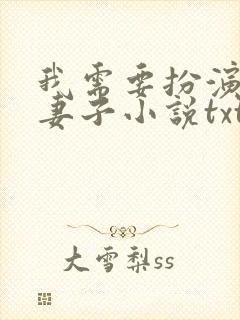 我需要扮演他的妻子小说txt