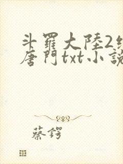 斗罗大陆2绝世唐门txt小说