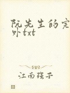 阮先生的完结番外txt