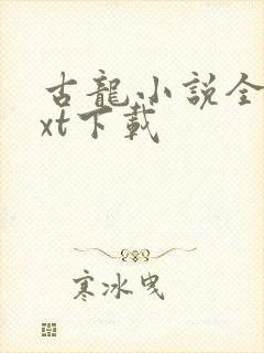 古龙小说全集txt下载封面