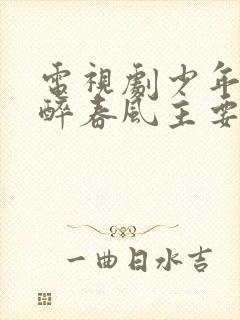 电视剧少年白马醉春风主要讲了什么故事