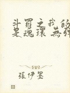 斗罗之我的武魂是魂环 无弹窗封面