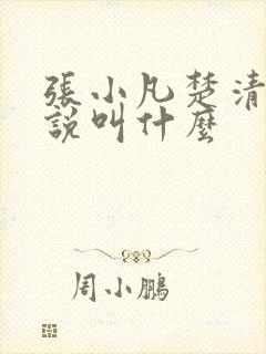 张小凡楚清璇小说叫什么